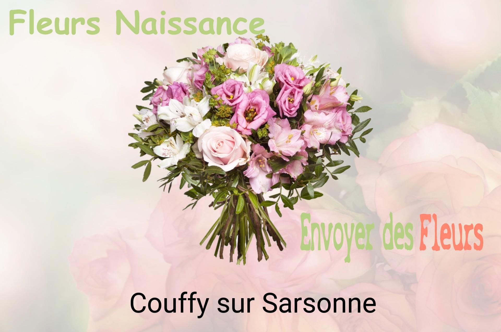 Bouquet de fleurs de naissance livré à Couffy-sur-Sarsonne